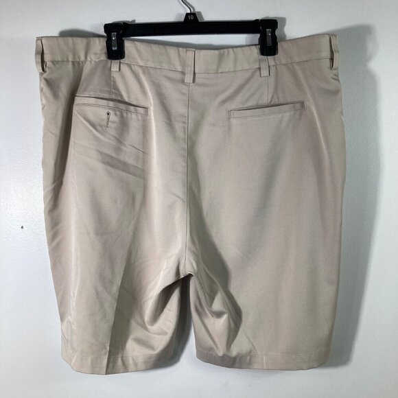 Mens Roundtree & Yorke Performance Shorts 9" Tan 42 - Picture 3 of 6
